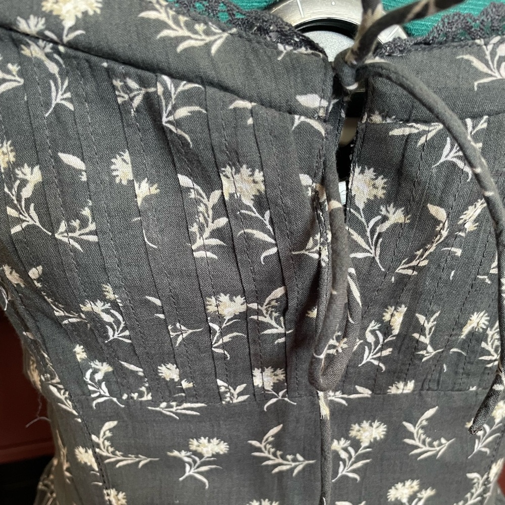 American Eagle Outfitters Black Floral Maxi Dress - Picture 2 of 3